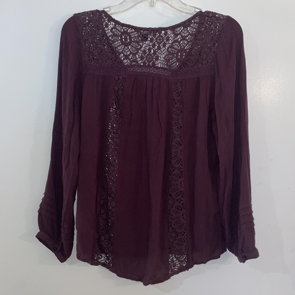American Eagle Outfitters AEO
Boho Plum Top Blouse Size M - Picture 6 of 7